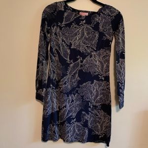 Lilly Pulitzer Navy Coral Shift Dress XS